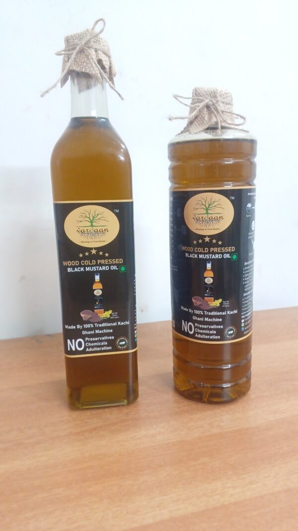 Wood Cold Press Black Mustard Oil <750ml-Glass Bottle> - Image 9