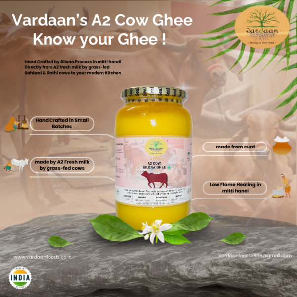 A2 Cow Ghee (Bilona Process) <500ml-Glass Bottle> - Image 9