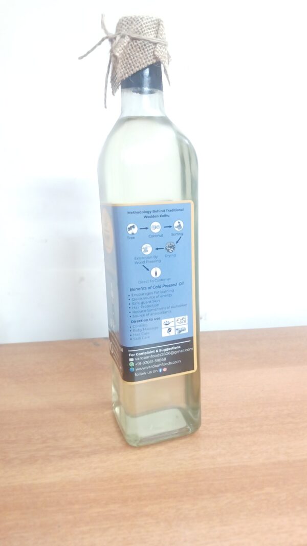 Wood Cold Pressed Coconut Oil <750ml- Glass Bottle> - Image 9