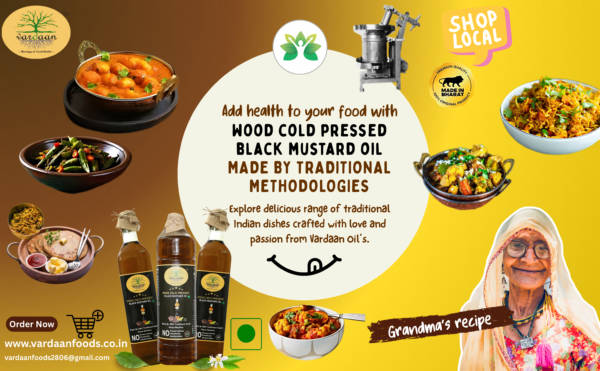 Wood Cold Press Black Mustard Oil <750ml-Glass Bottle> - Image 5