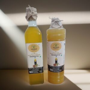 Wood Cold Pressed Groundnut Oil <1000ml-Plastic Bottle>