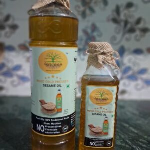 Wood Cold Press White Sesame Oil <1000ml-Plastic Bottle>